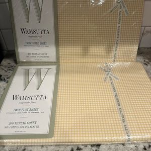 Wamsutta Sunflower Yellow Supercale Plus Twin sheet set 50/50 200 Thread Count